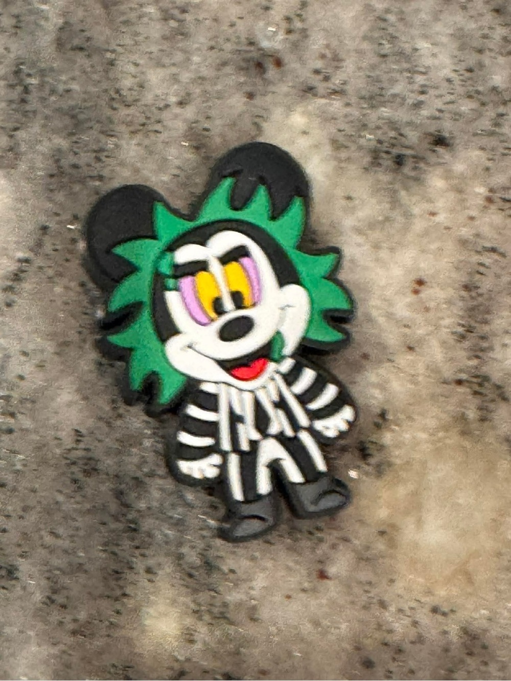 CROCS Beetlejuice-Inspired Mickey Jibbitz Charm –